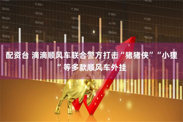 配资台 滴滴顺风车联合警方打击“猪猪侠”“小狸”等多款顺风车外挂