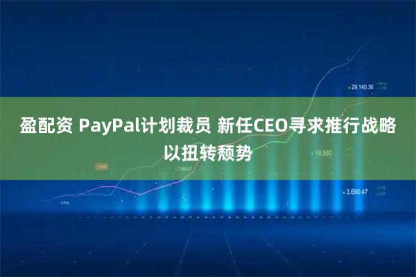 盈配资 PayPal计划裁员 新任CEO寻求推行战略以扭转颓势
